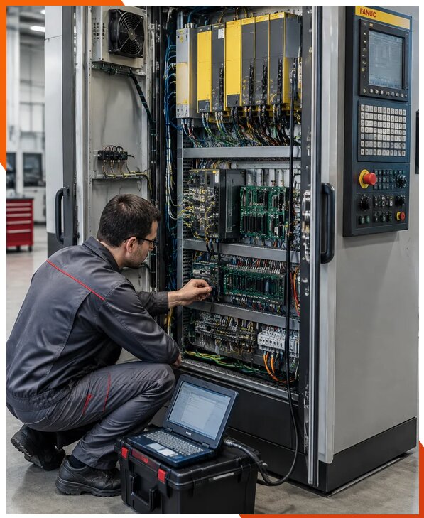 Ремонт систем ЧПУ FANUC промышленных станков в Качканаре