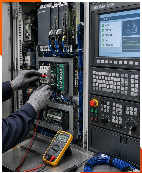 Ремонт систем ЧПУ Okuma OSP в Качканаре